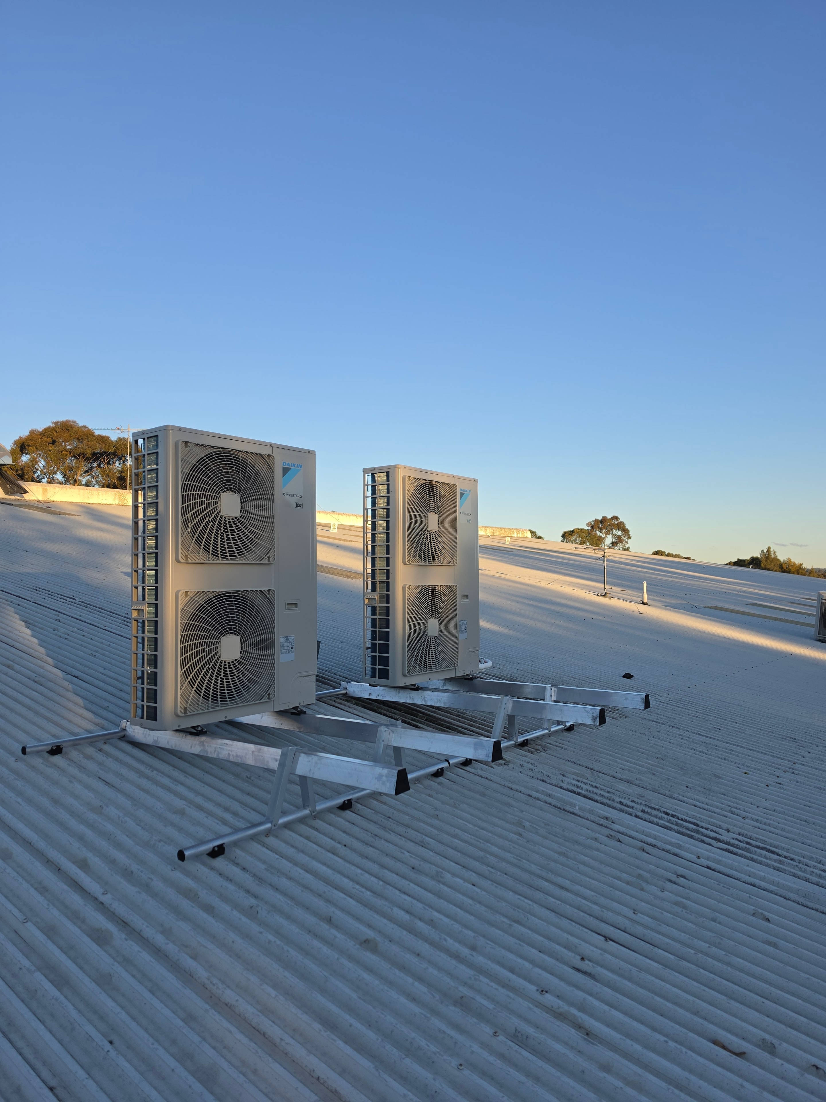Ducted air conditioning system installed in ceiling